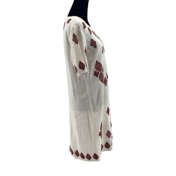 Michael Michael Kors Womens Embroidered Aztec Bohemian Shift Mini Dress Size 6 - Picture 4 of 11